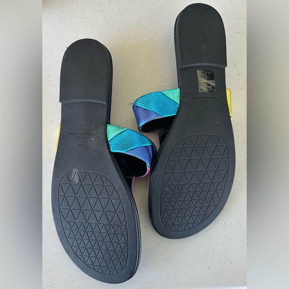 Kurt Geiger London Women’s Kensington T-Strap Sandals Size 40/US 9 No Box *READ - Picture 2 of 5